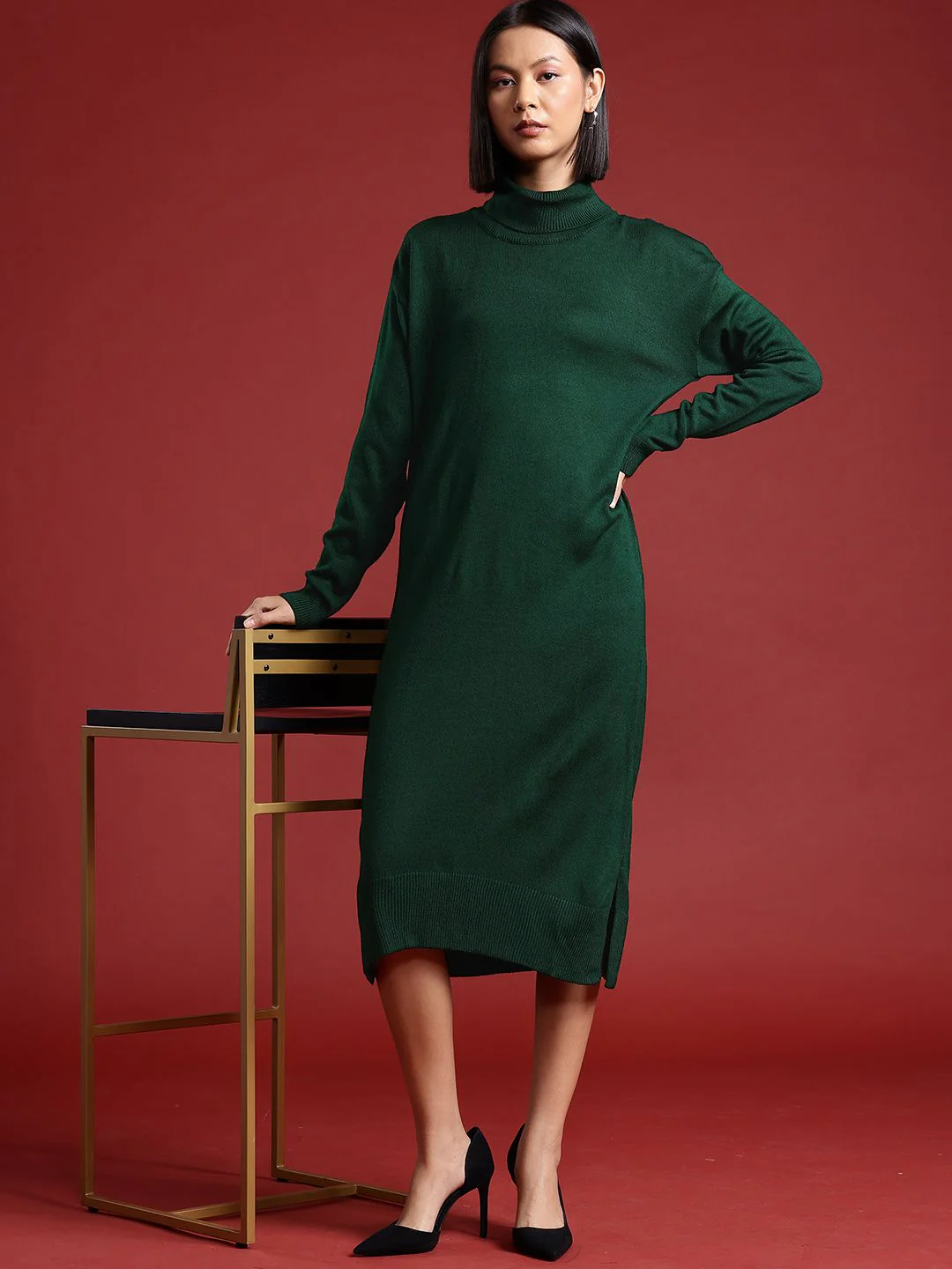 all about you Acrylic Sweater Midi Dress - Image 4