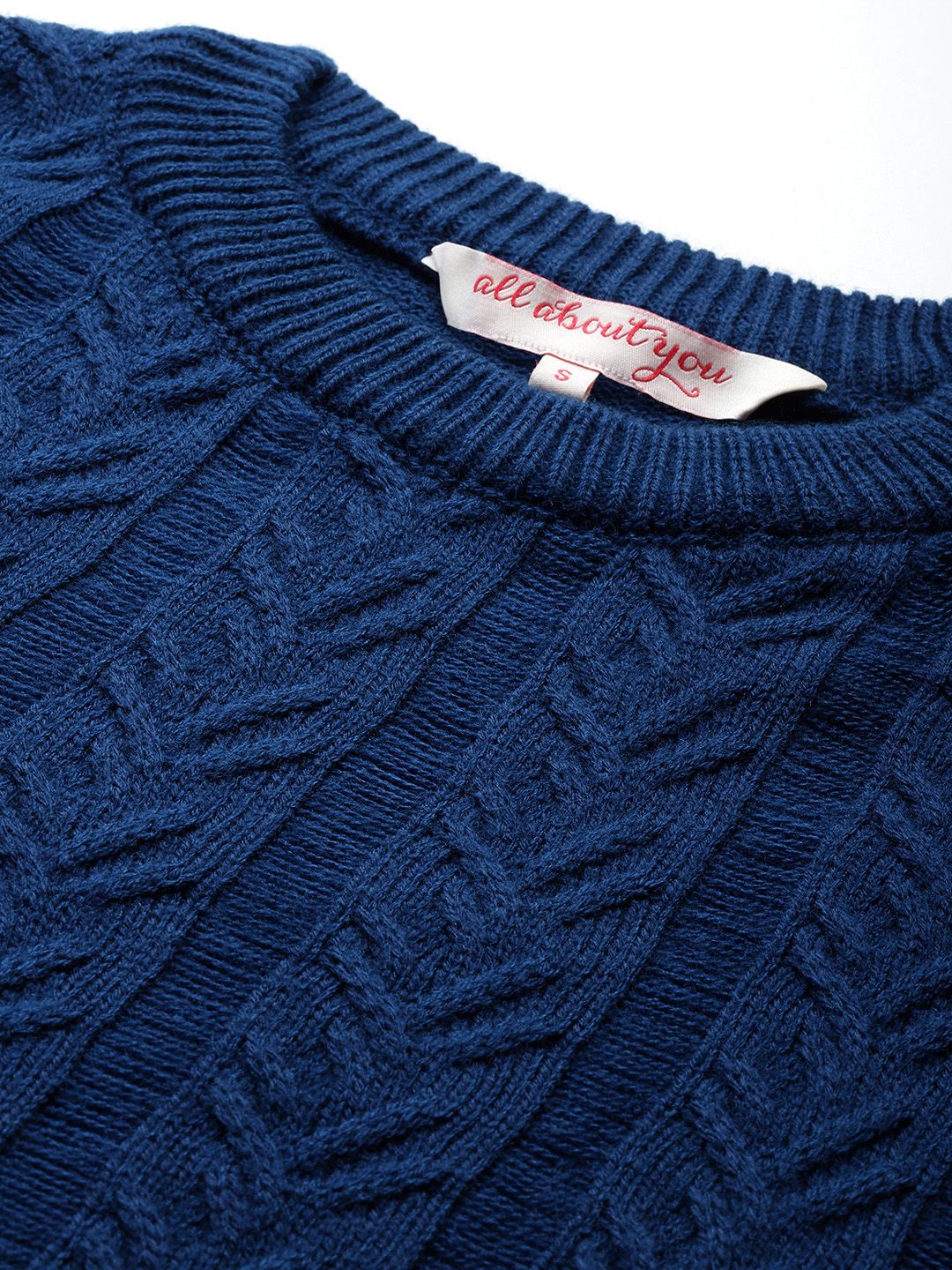 all about you Cable Knit Self-Design Pullover - Image 2