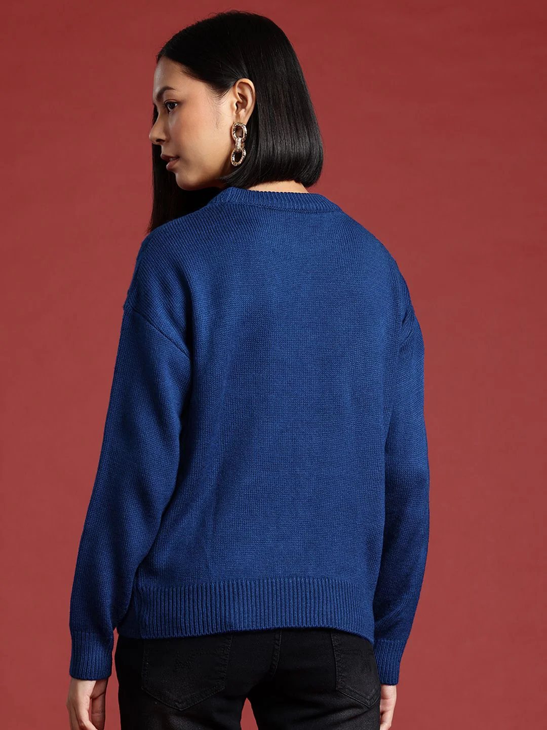 all about you Cable Knit Self-Design Pullover - Image 5