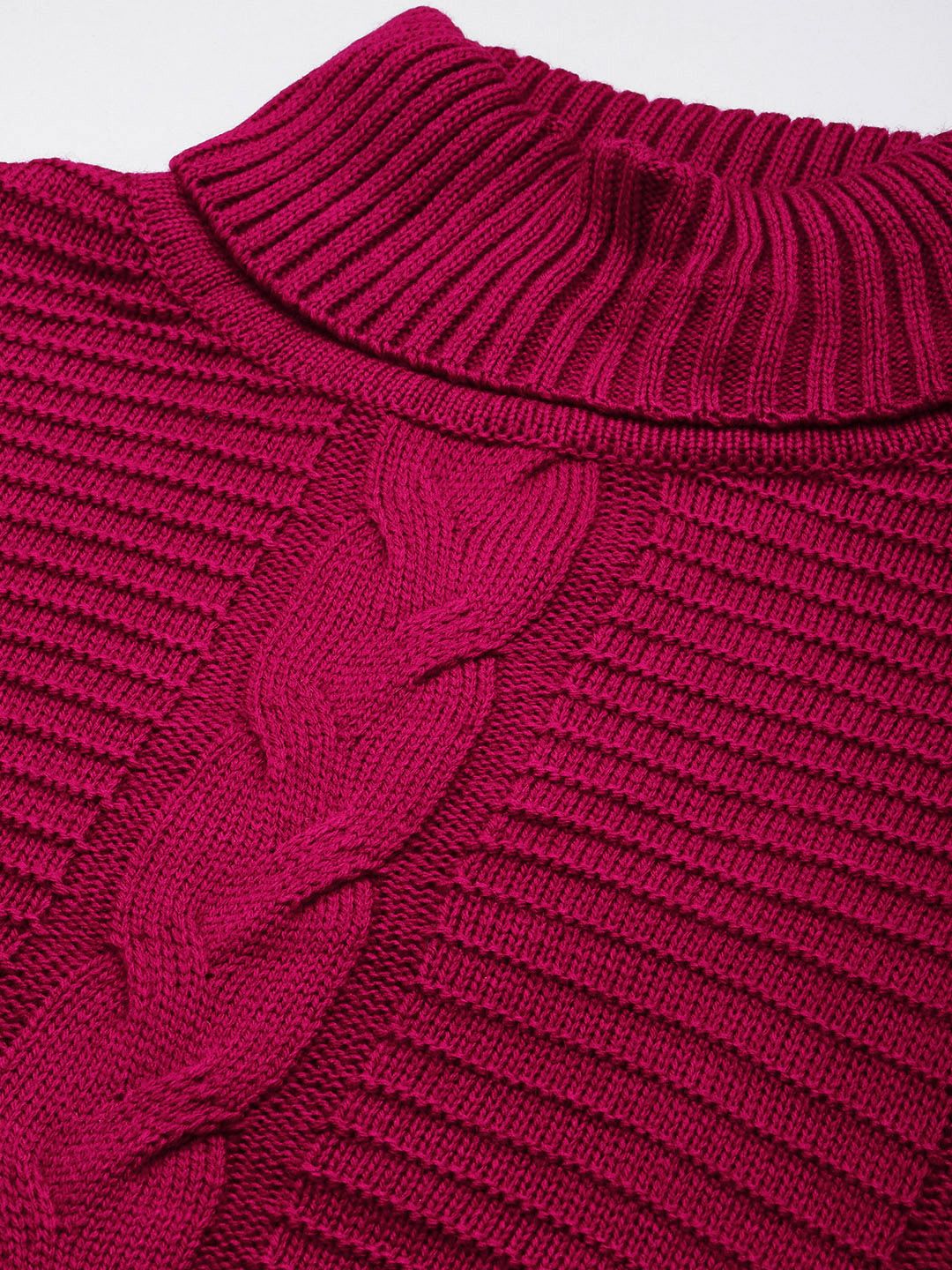 all about you Cable Knit Turtle Neck Pullover - Image 2