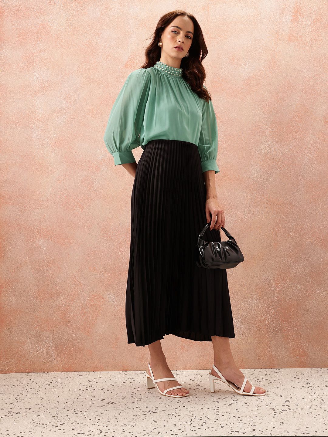 all about you Embellished High Neck Top - Image 6