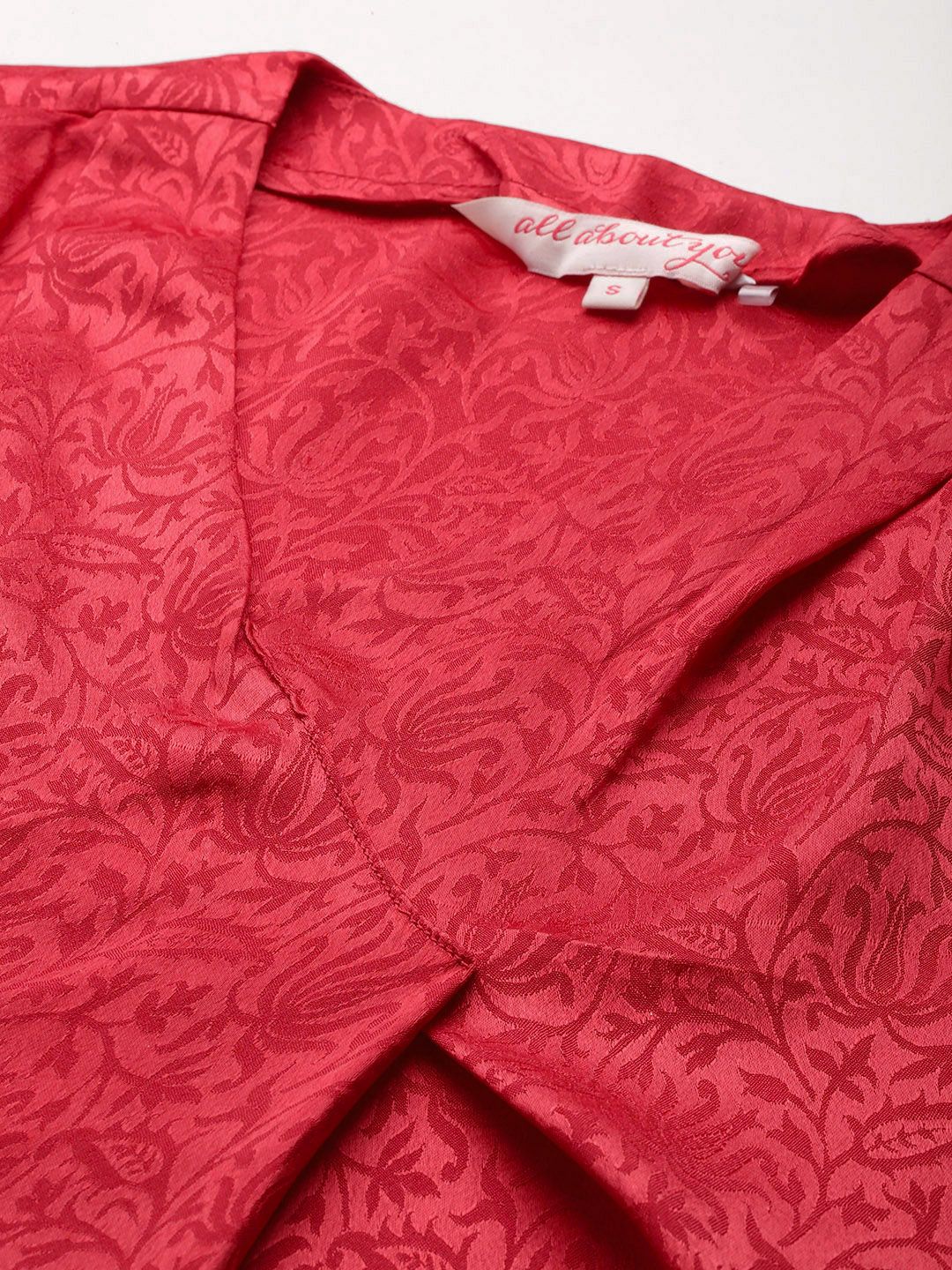 all about you Floral Design Wrap Detail Top - Image 3