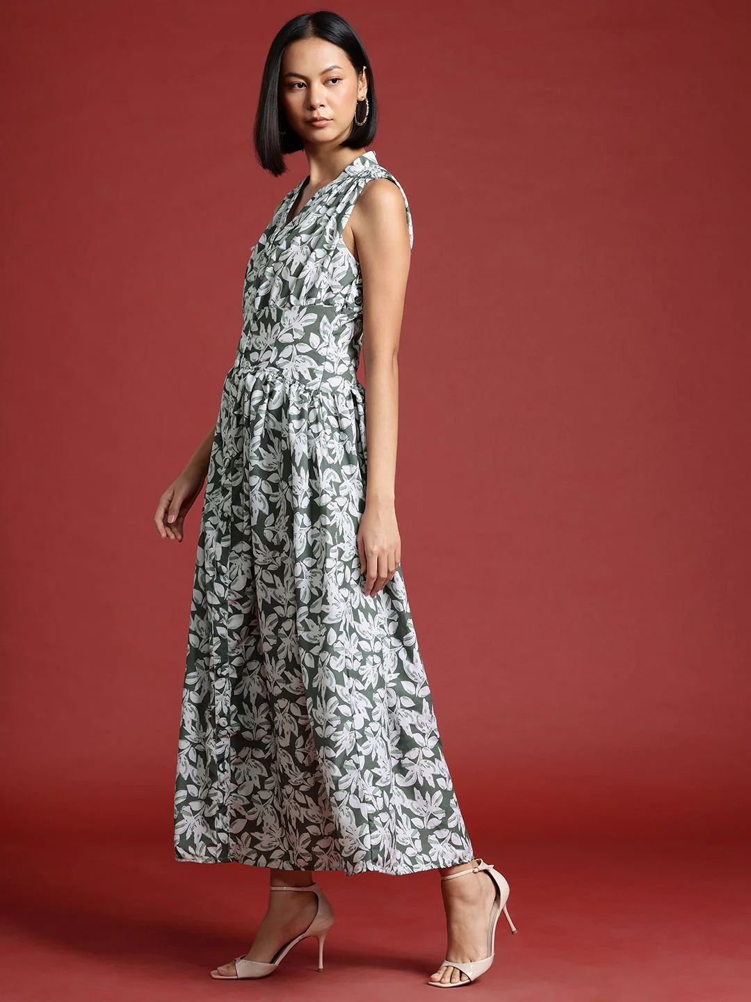 all about you Floral Print Fit & Flare Maxi Dress - Image 4