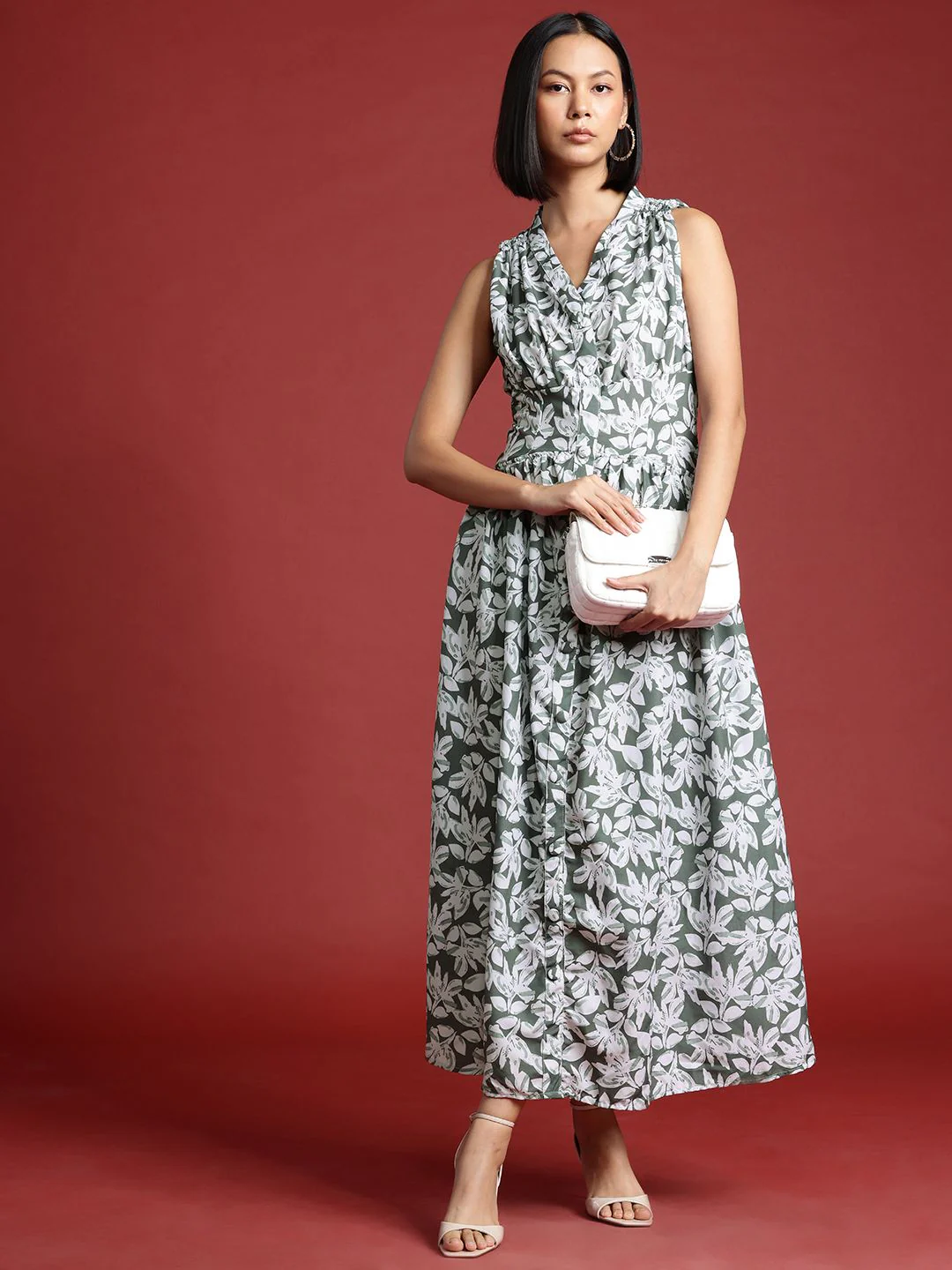 all about you Floral Print Fit & Flare Maxi Dress - Image 5