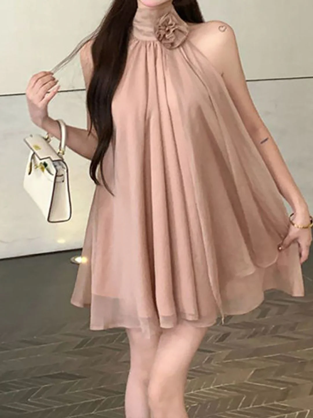 all about you Halter Neck A-Line Mini Dress - Image 5