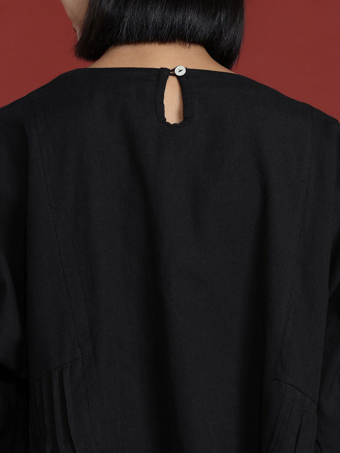 all about you Pleated Cotton Linen Top - Image 6