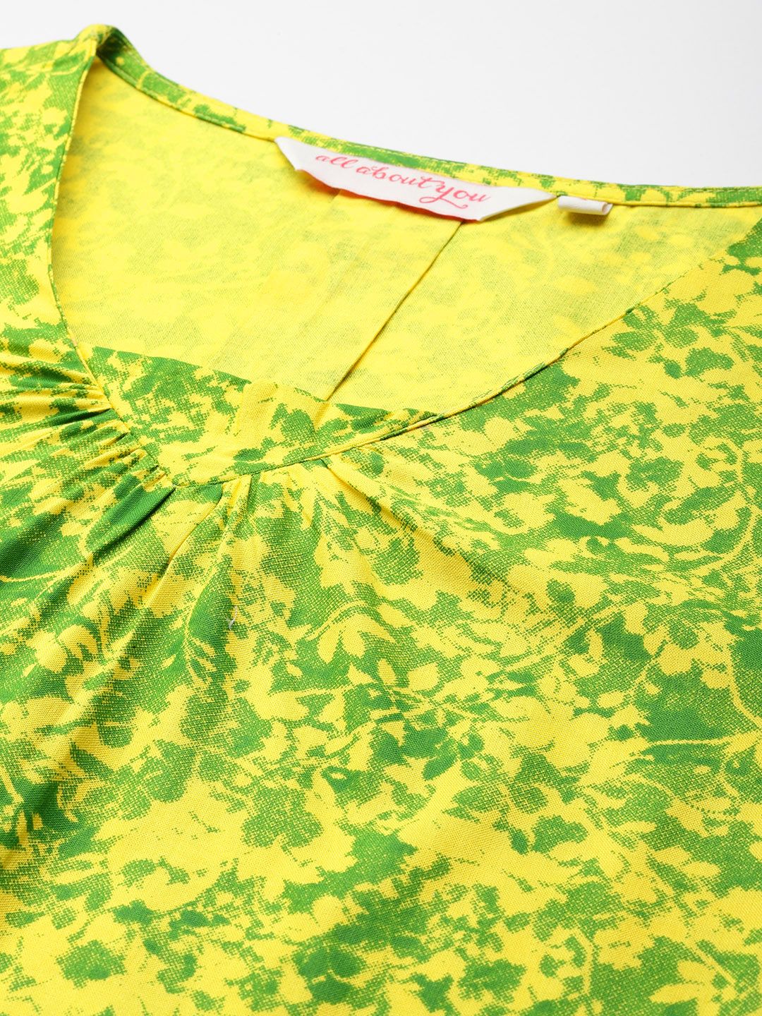 all about you Printed Pleated Straight Kurta - Image 2