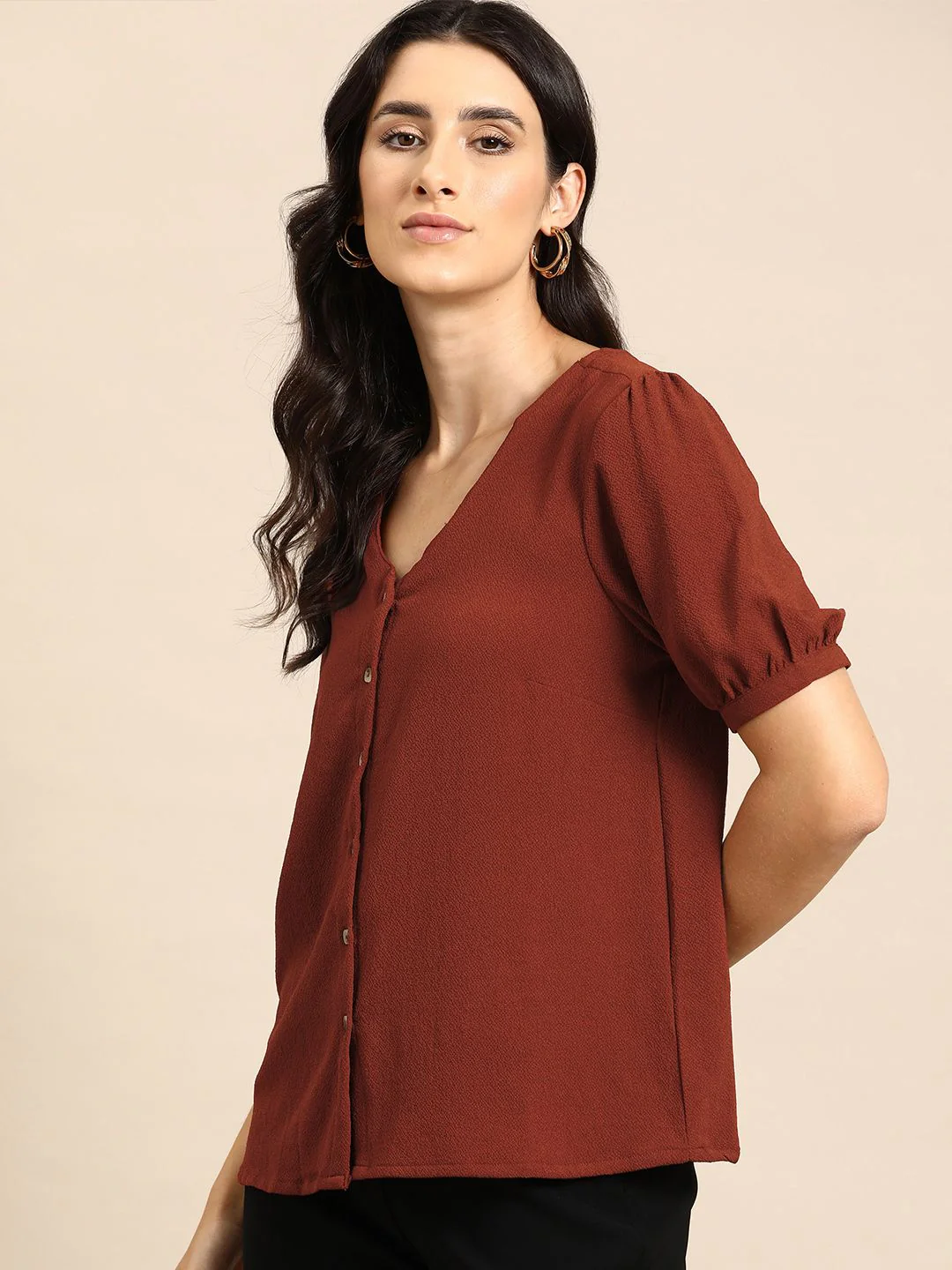 all about you Puff Sleeves Top - Image 3