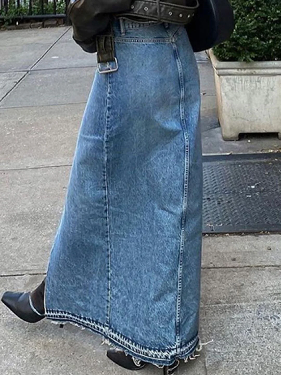 all about you Pure Cotton Straight Maxi Skirt - Image 3
