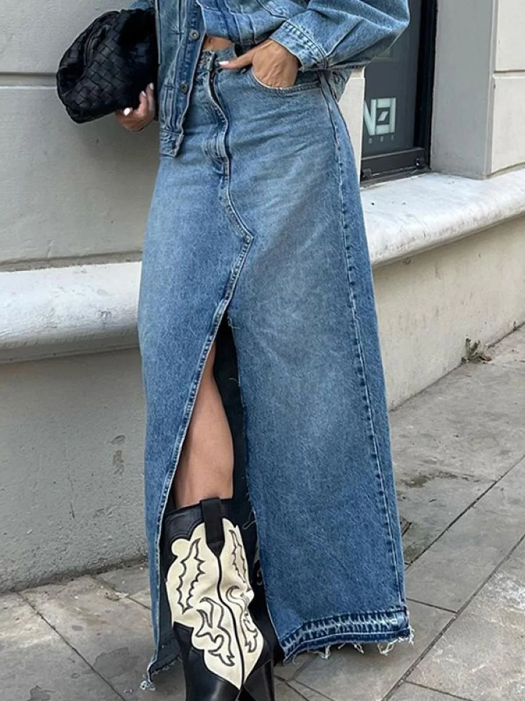 all about you Pure Cotton Straight Maxi Skirt - Image 4
