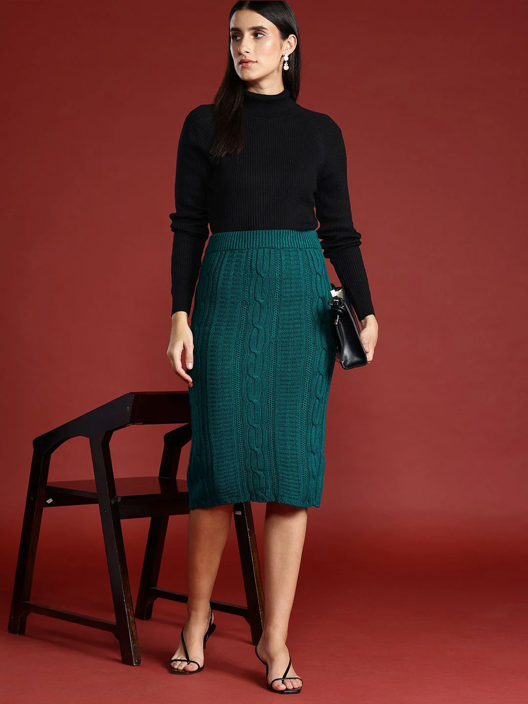 all about you Ribbed Turtle Neck Pullover - Image 4