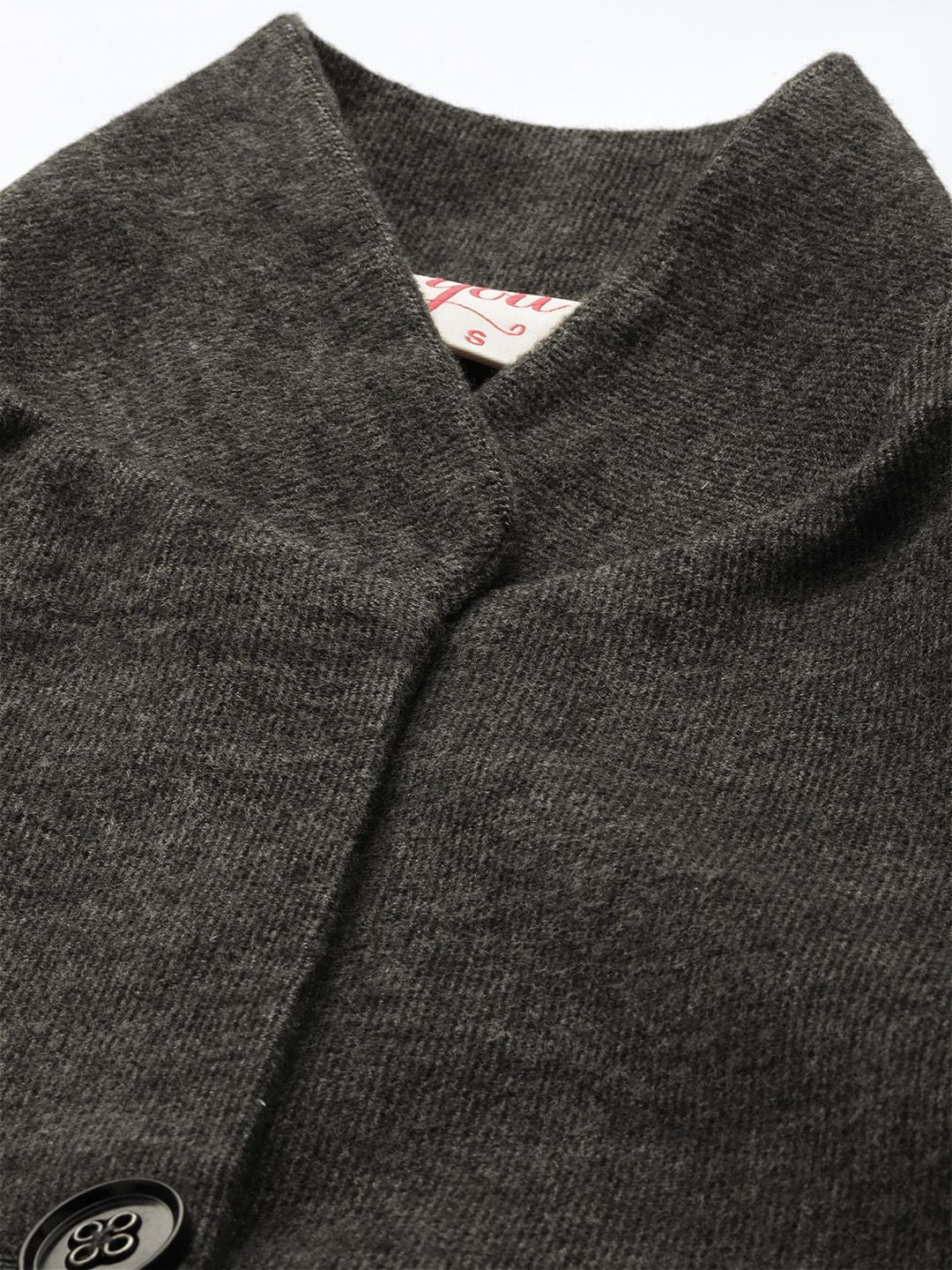 all about you Single Breasted Shawl Collar Trench Coat - Image 2