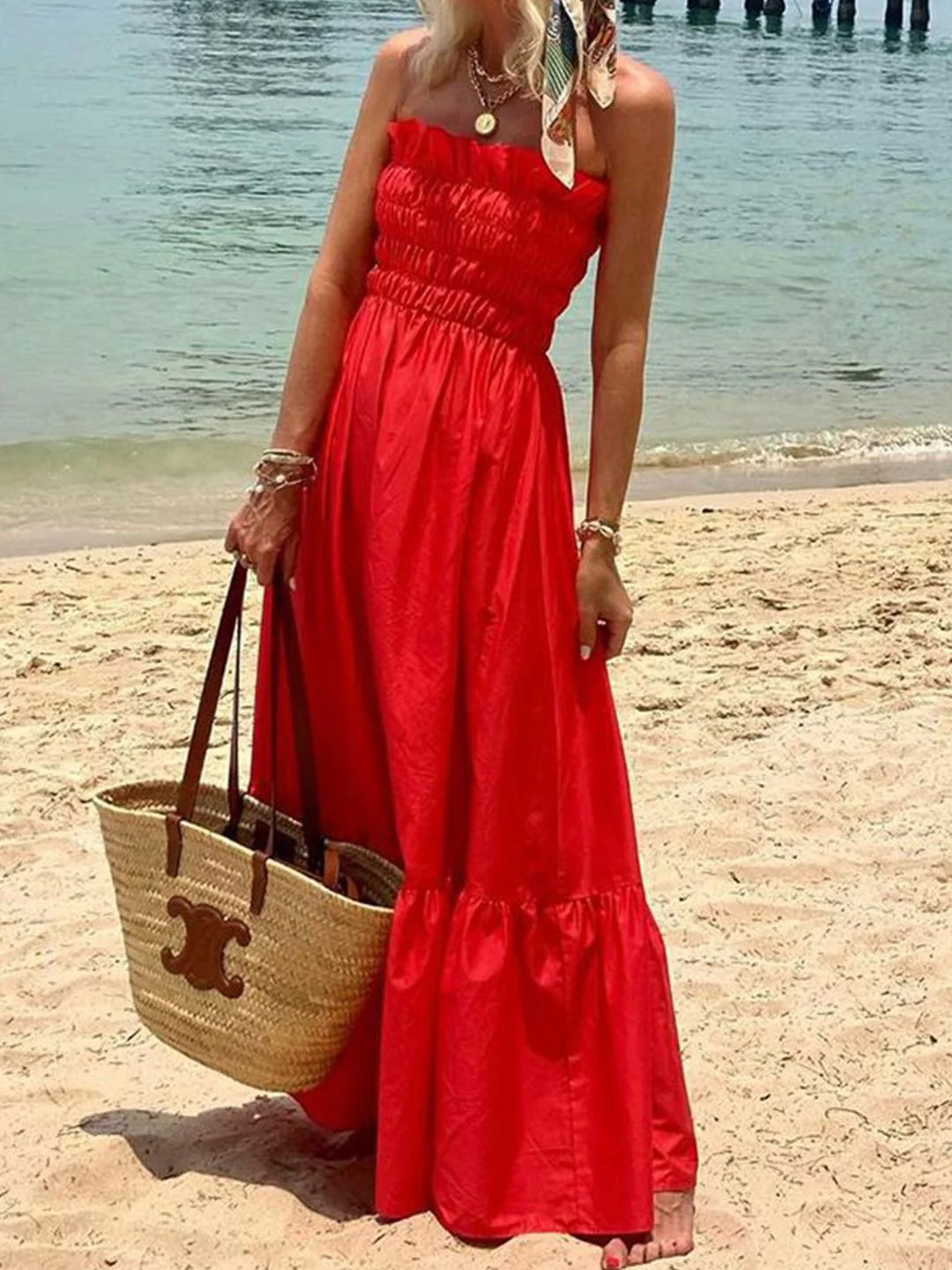 all about you Strapless Maxi Dress - Image 4