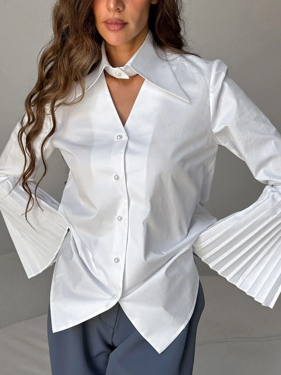 all about you Women Bell Sleeve Cotton Top - Image 6