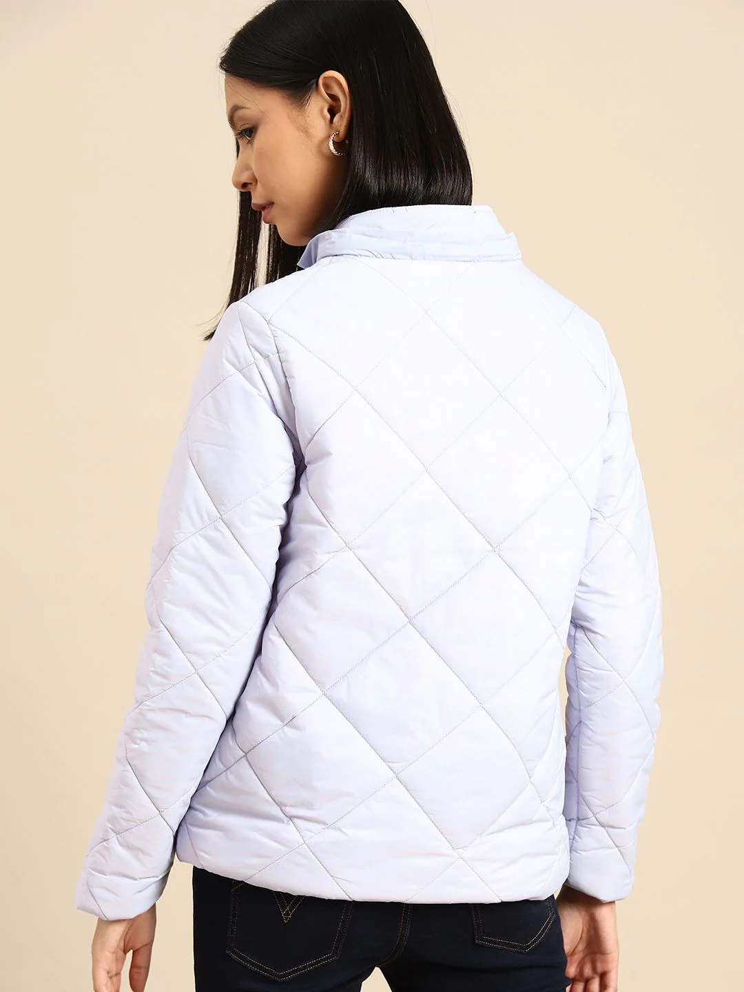 all about you Women Faux Fur Quilted Jacket - Image 5