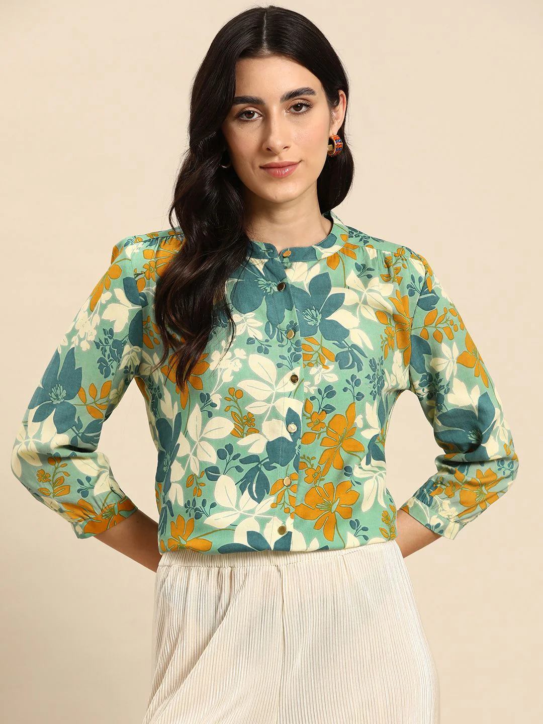 all about you Women Floral Opaque Printed Casual Shirt - Image 3