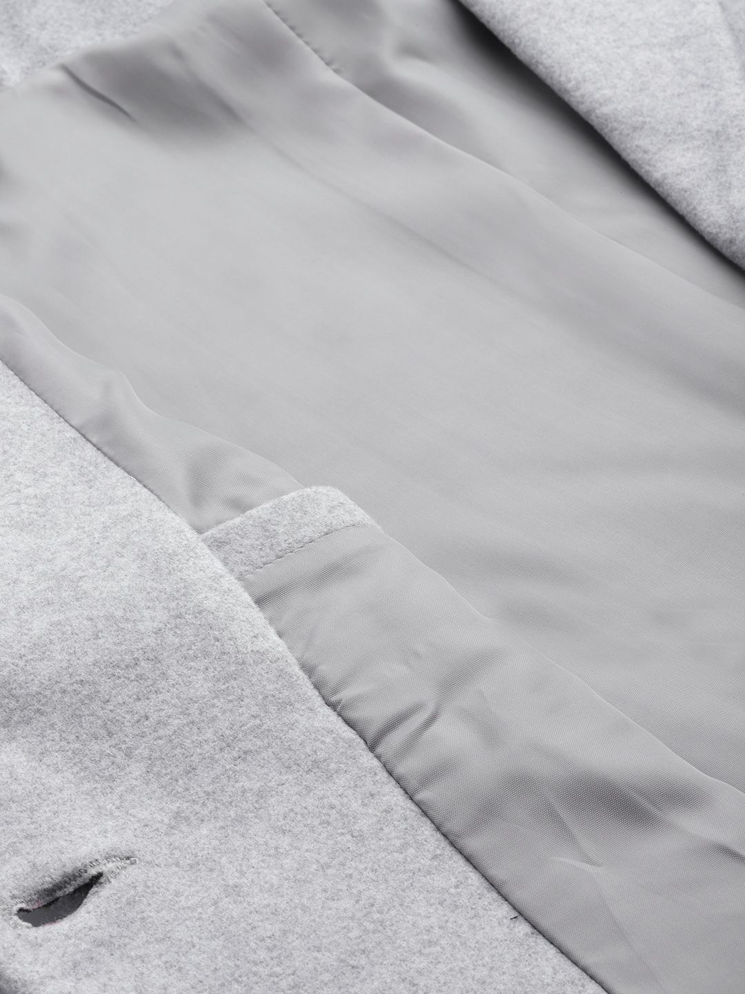 all about you Women Grey Melange Solid Smart Casual Blazer - Image 7