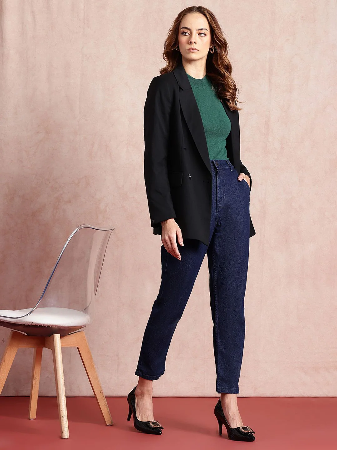 all about you Women Mom Fit High-Rise Stretchable Jeans - Image 5