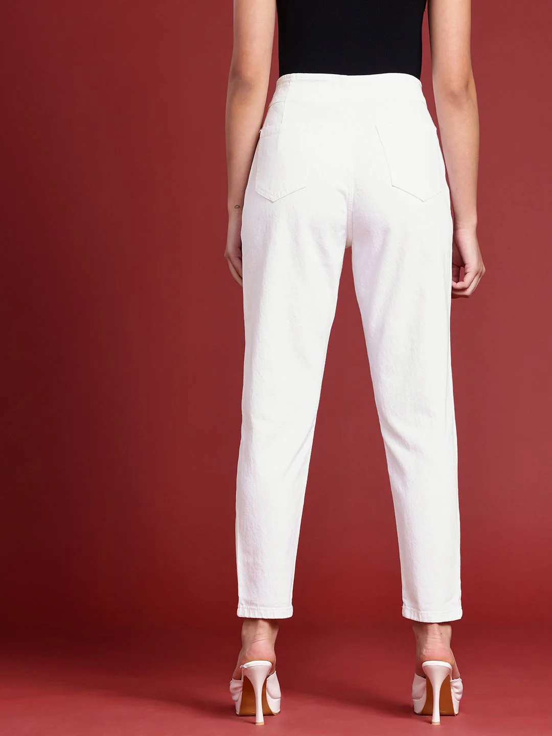 all about you Women Mom Fit High-Rise Stretchable Jeans - Image 3