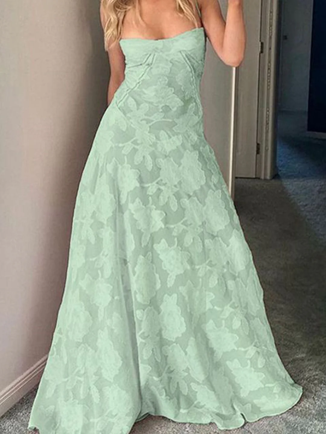 all about you Women Self Design Maxi Dress - Image 2