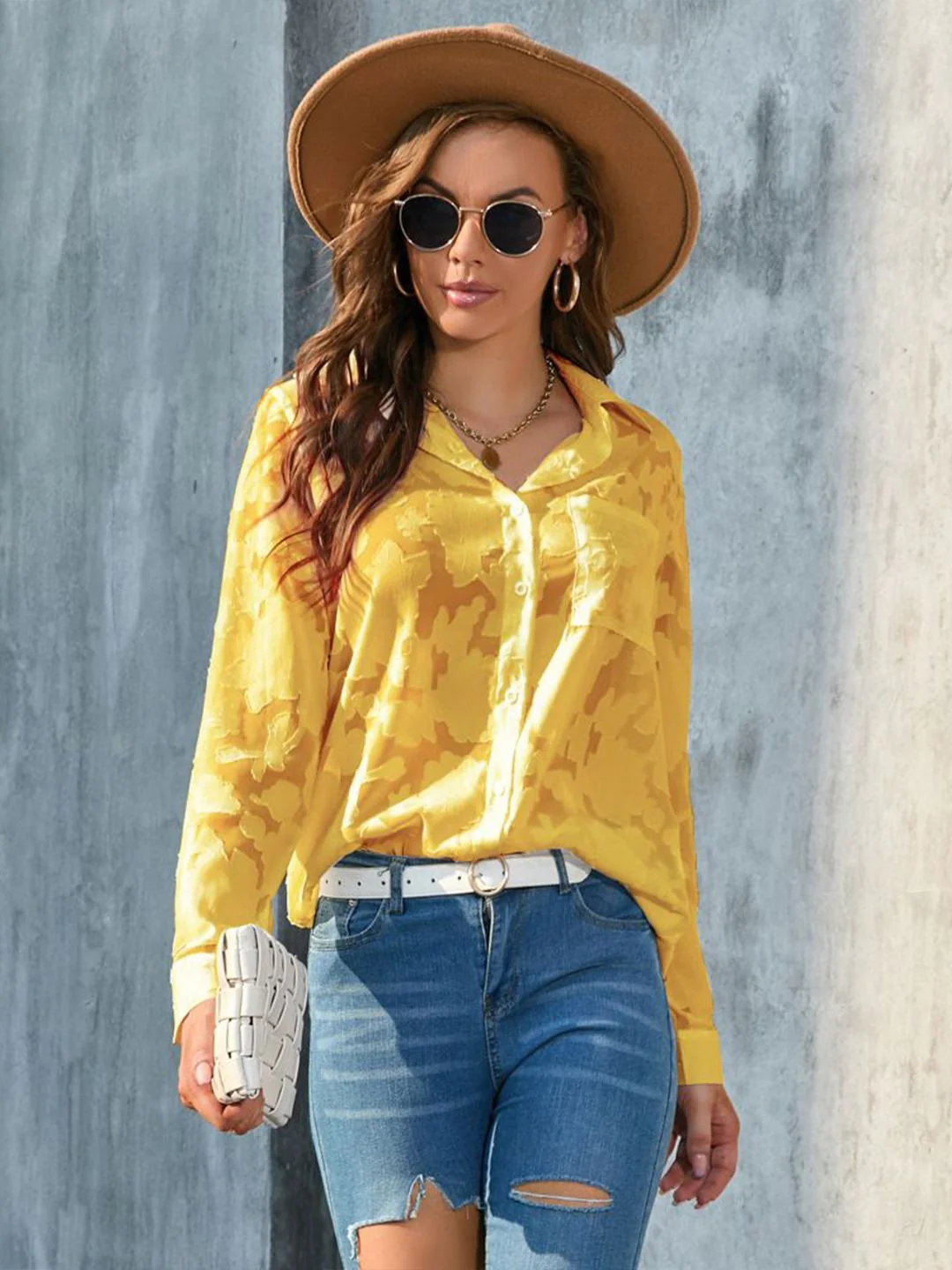 all about you Women Sheer Casual Shirt - Image 6