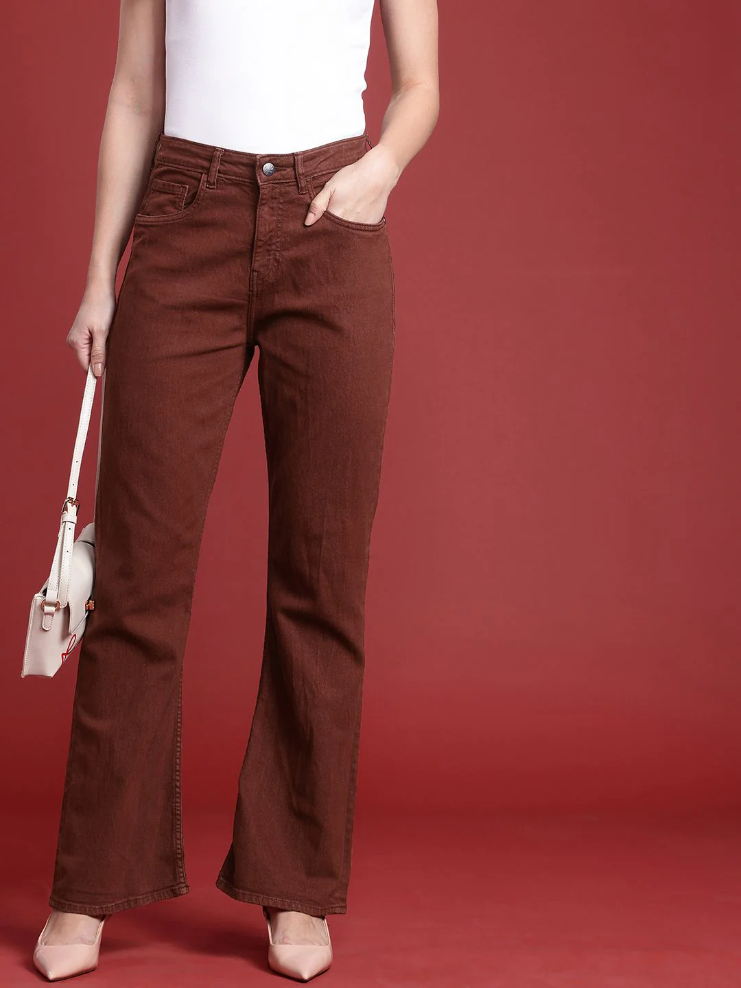 all about you Women Slim Bootcut High-Rise Stretchable Jeans - Image 2