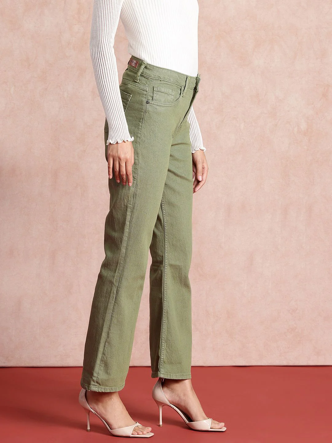 all about you Women Slim Bootcut High-Rise Stretchable Jeans - Image 3