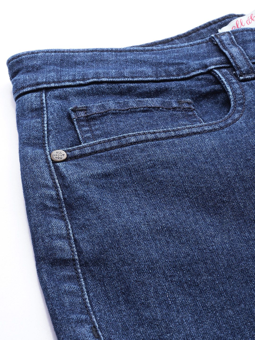 all about you Women Straight Fit Light Fade Stretchable  Cargo Jeans - Image 6
