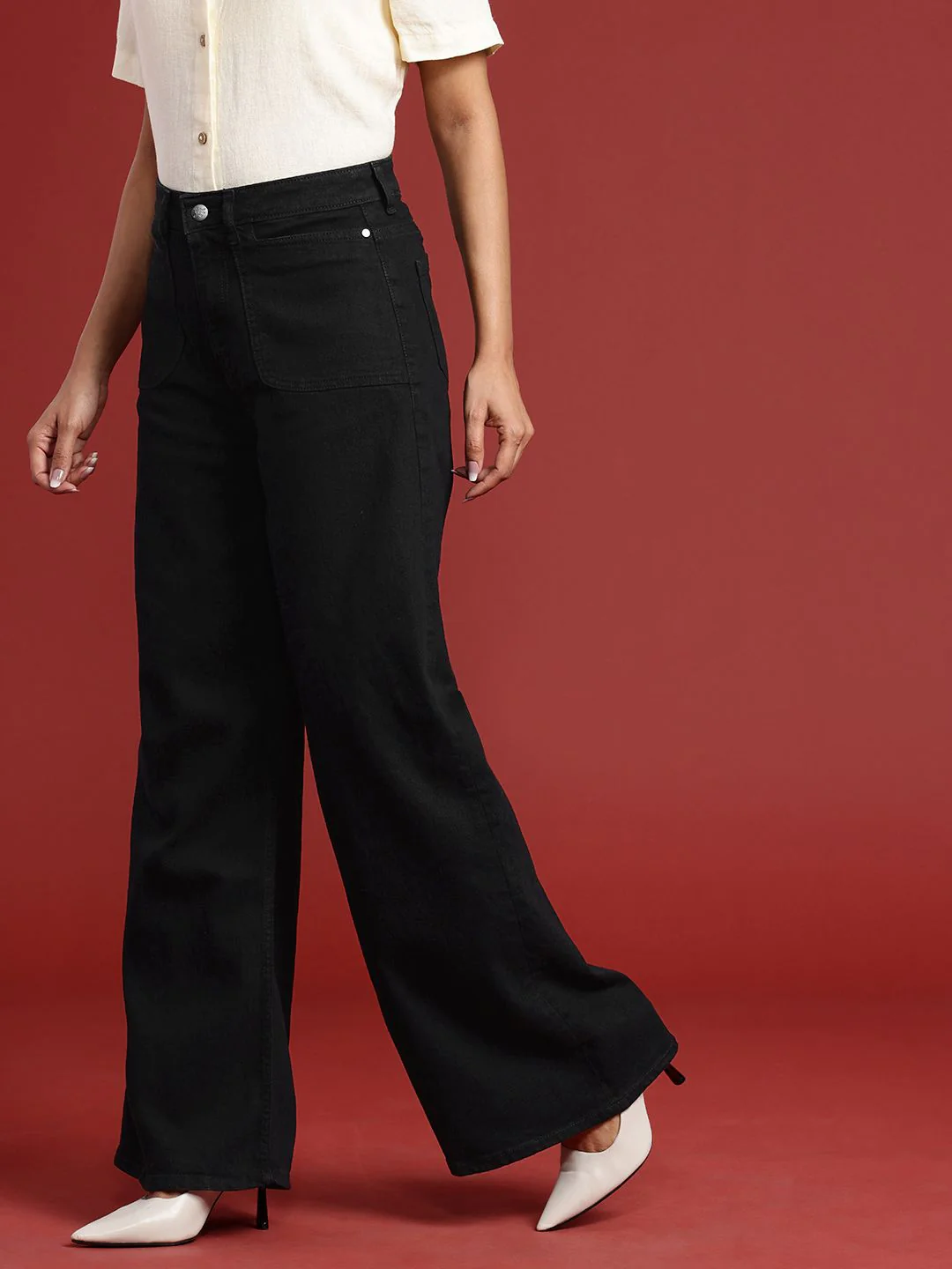 all about you Women Wide Leg Stretchable Jeans - Image 3