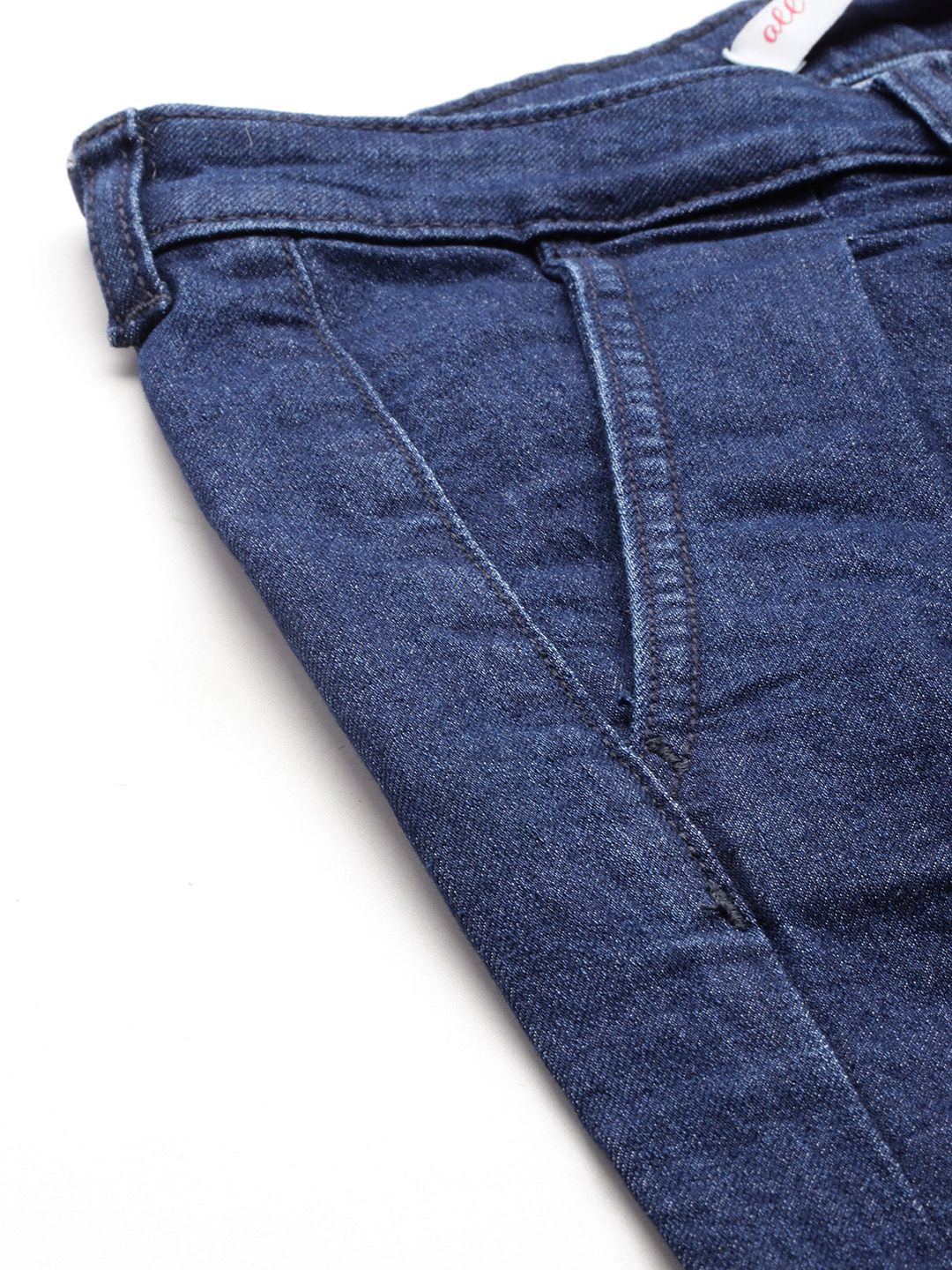all about you Women Wide Leg Stretchable Pleated Cropped Jeans - Image 6