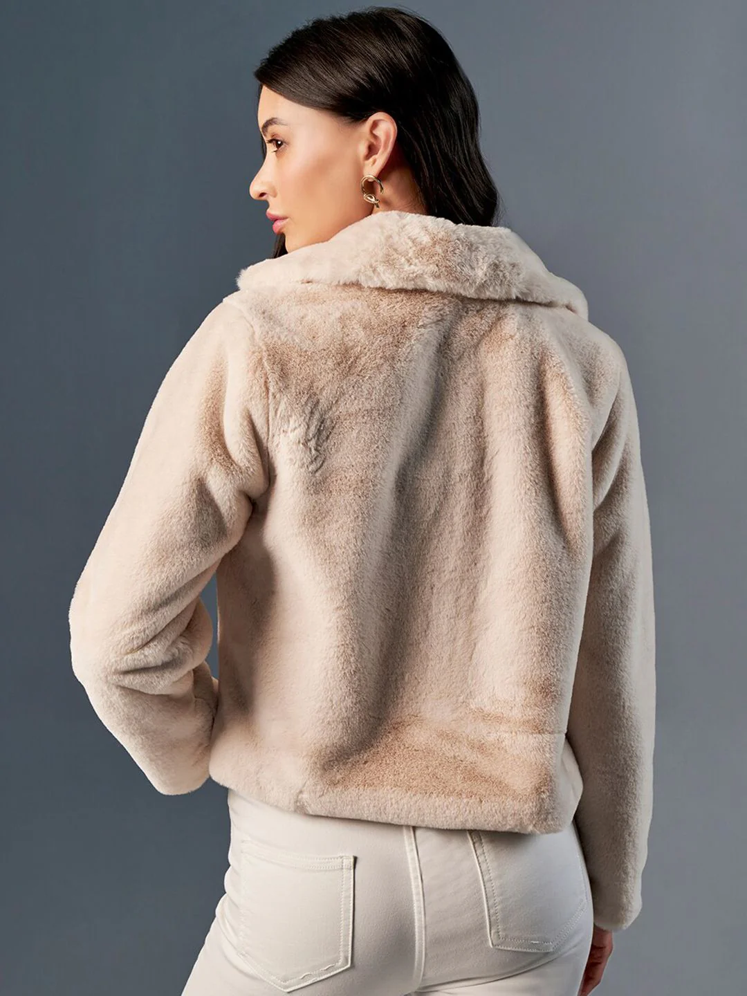 AND Spread Collar Crop Tailored Jacket - Image 5