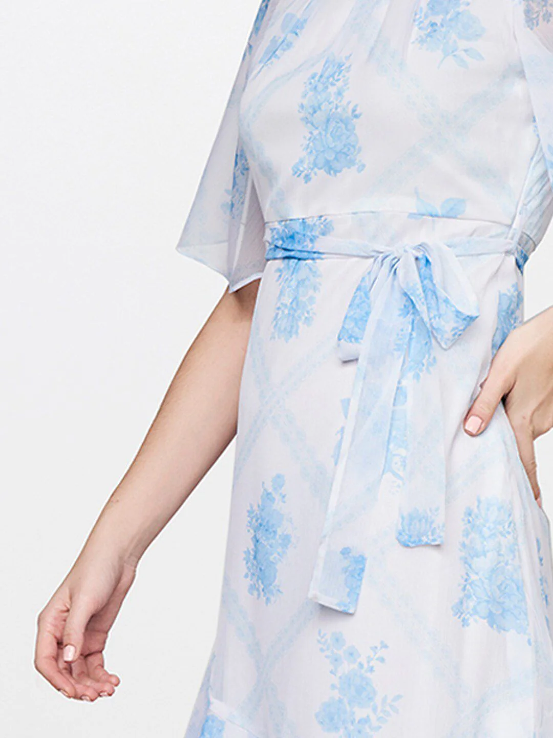 AND White Floral Midi Dress - Image 3