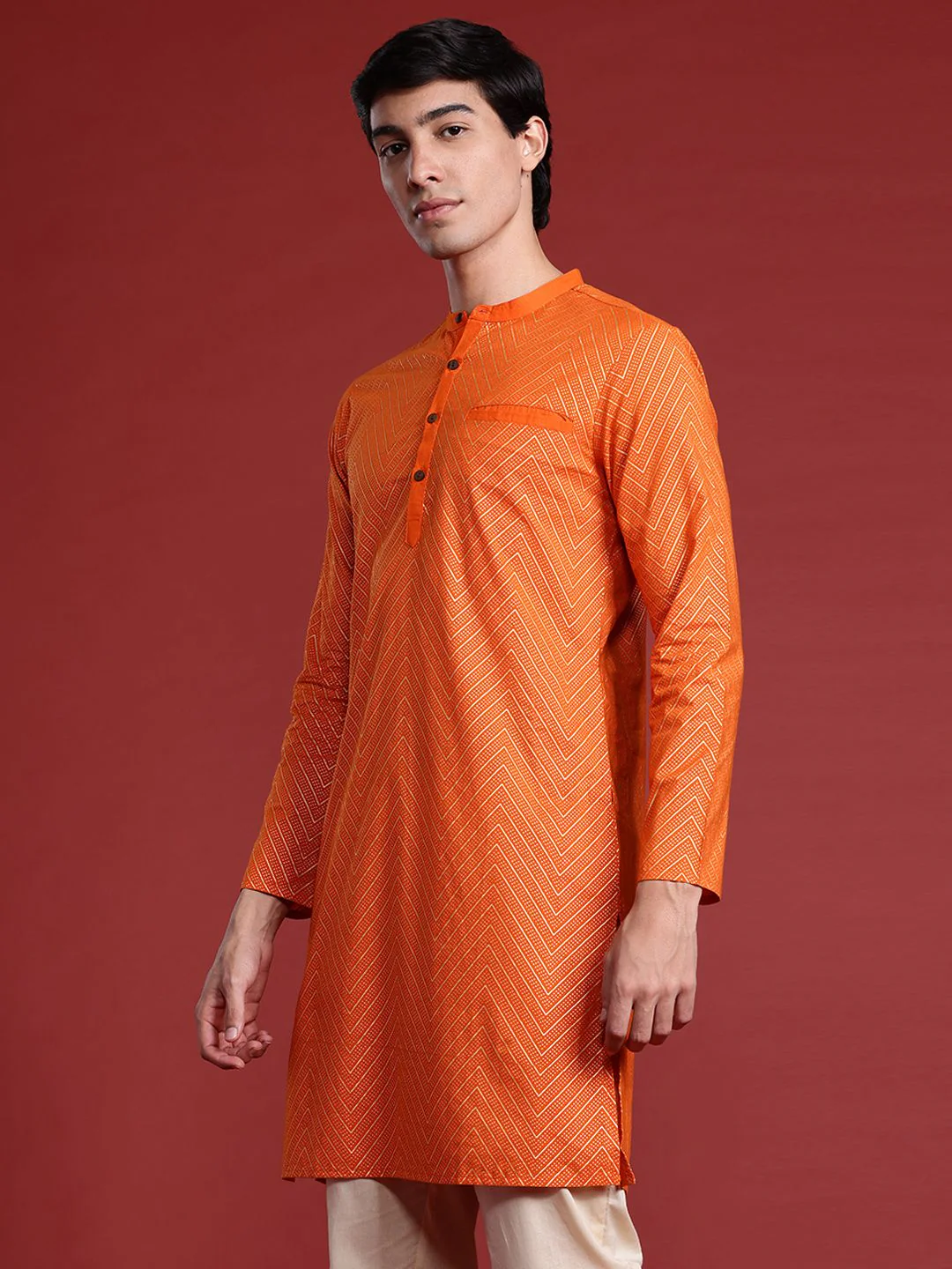 Anouk Chevron Printed Kurta - Image 5