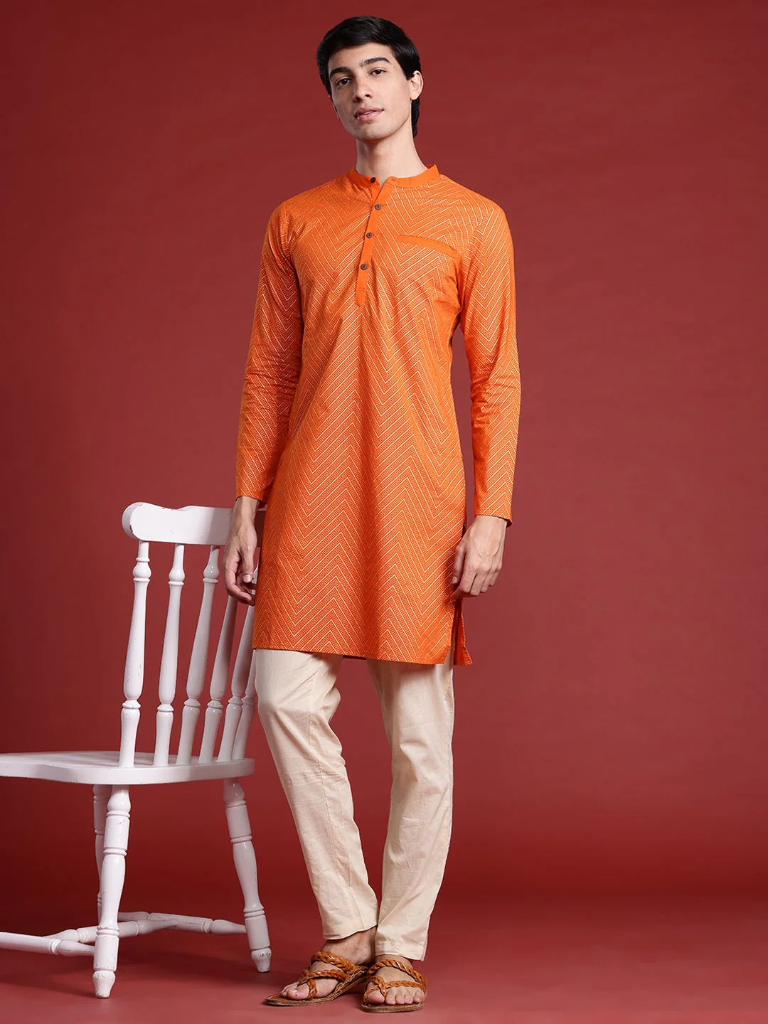 Anouk Chevron Printed Kurta - Image 6