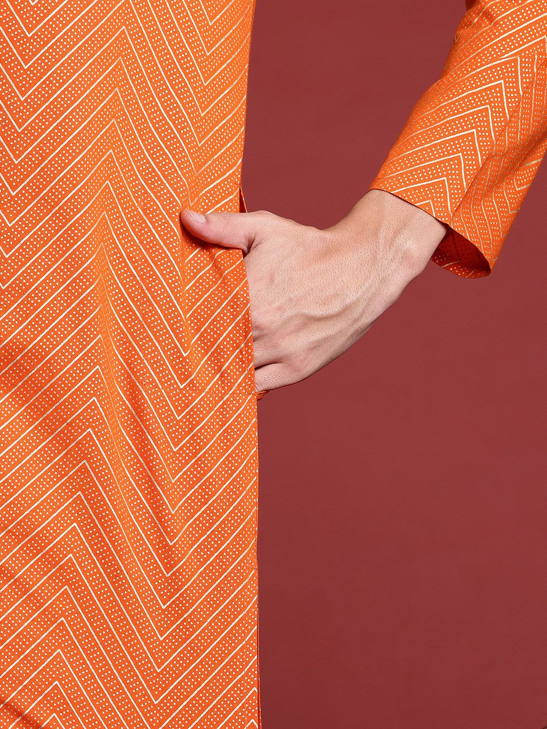 Anouk Chevron Printed Kurta - Image 7