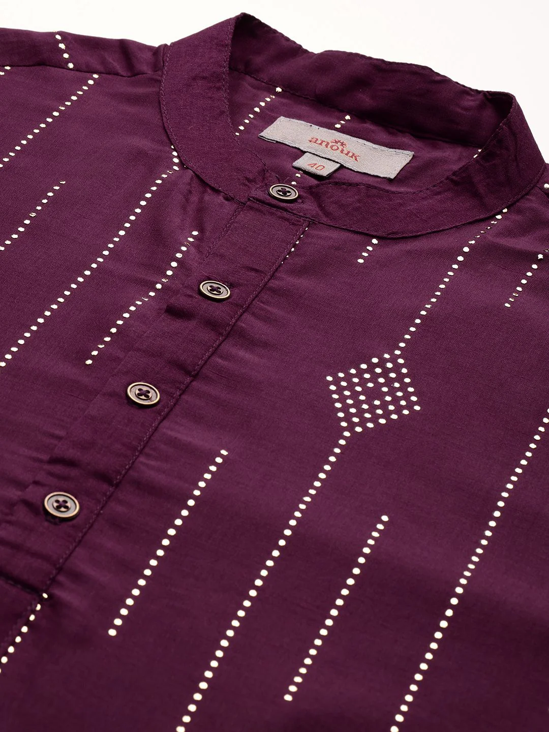 Anouk Embellished Mukaish Kurta - Image 2