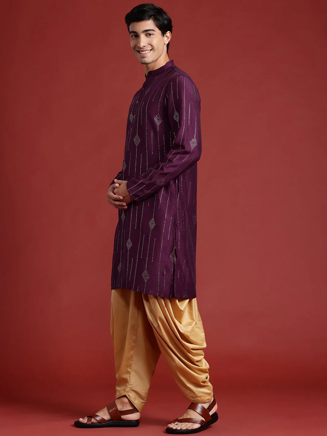 Anouk Embellished Mukaish Kurta - Image 5