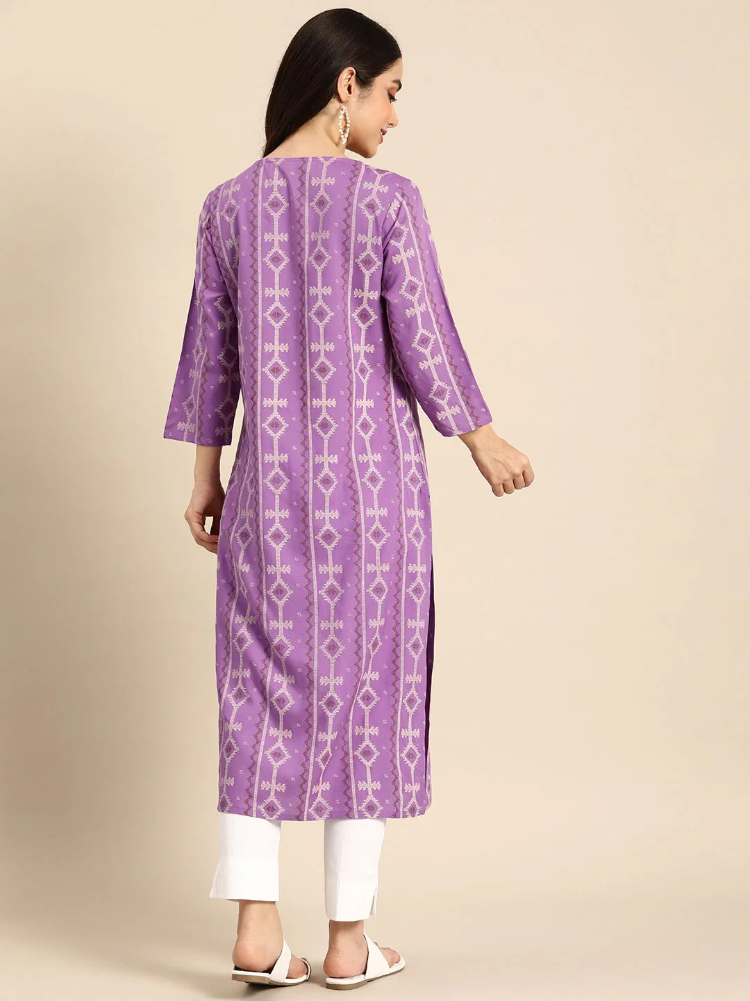 Anouk Ethnic Motifs Printed Kurta - Image 4
