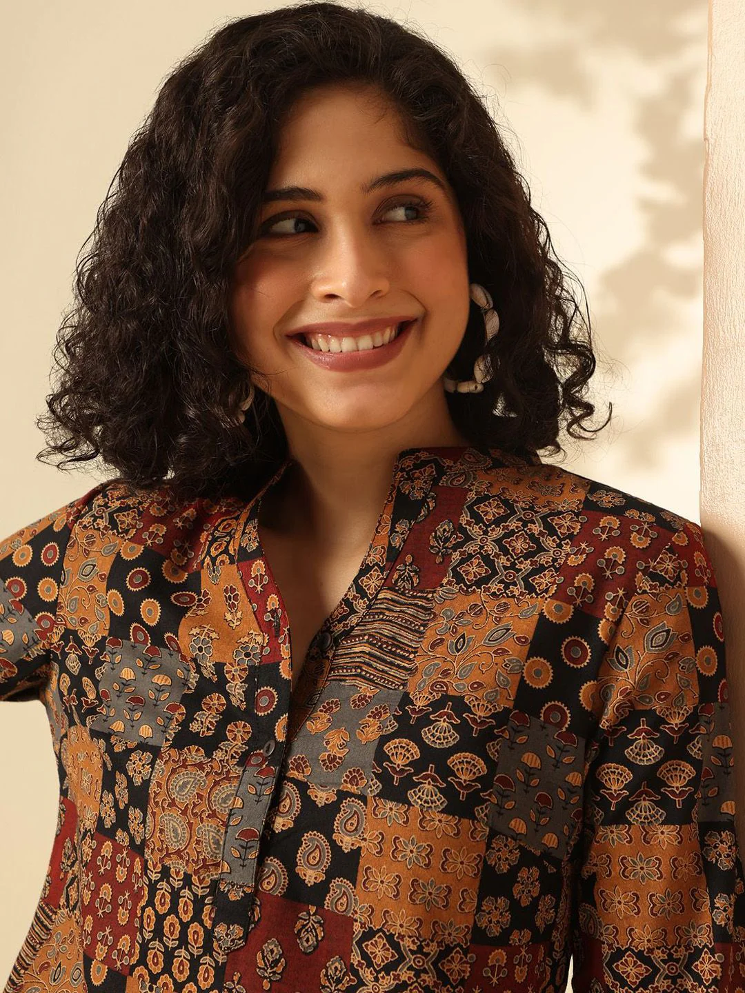 Anouk Ethnic Motifs Printed Straight Kurta - Image 2