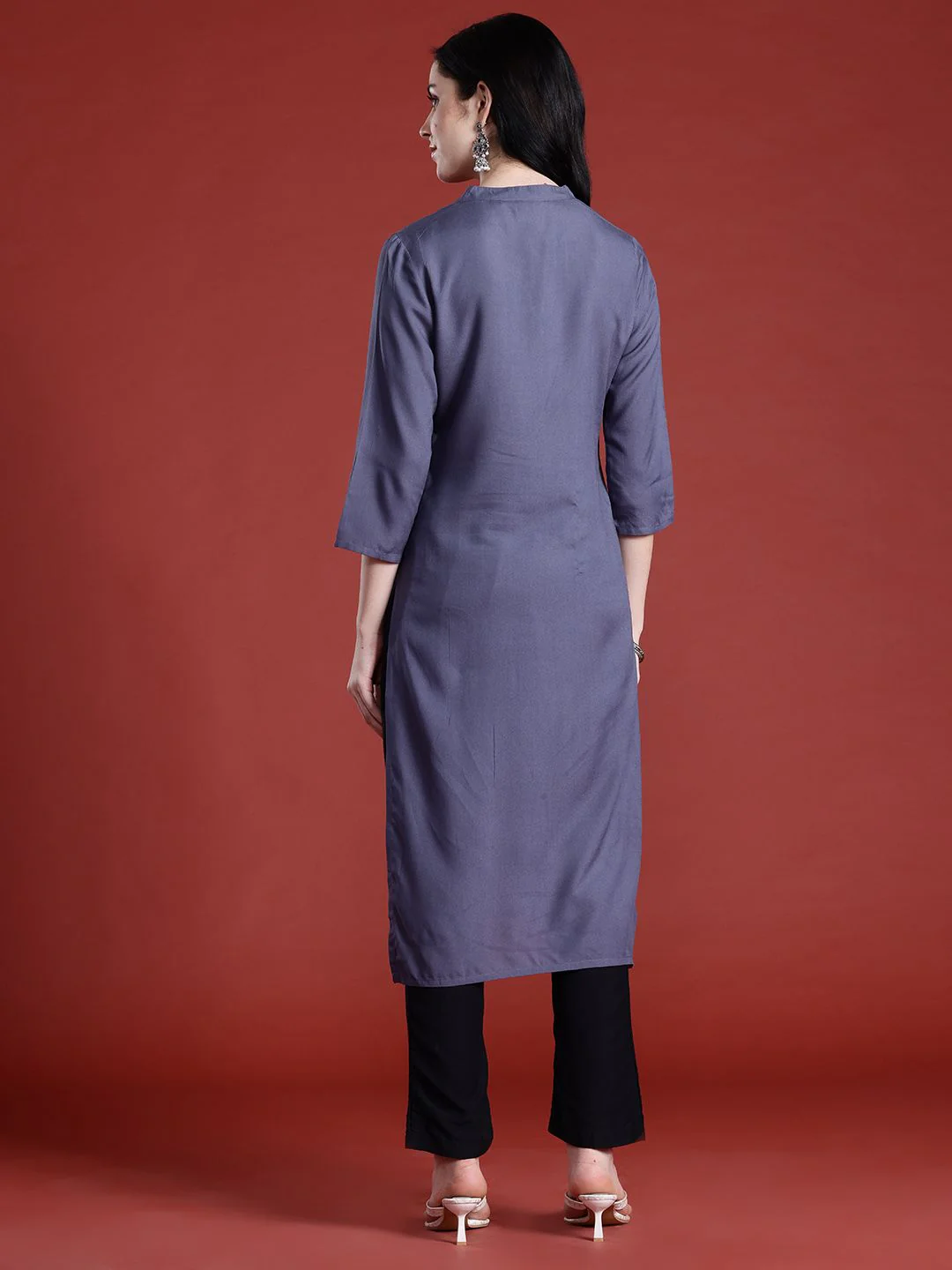 Anouk Pleated Straight Kurta - Image 5