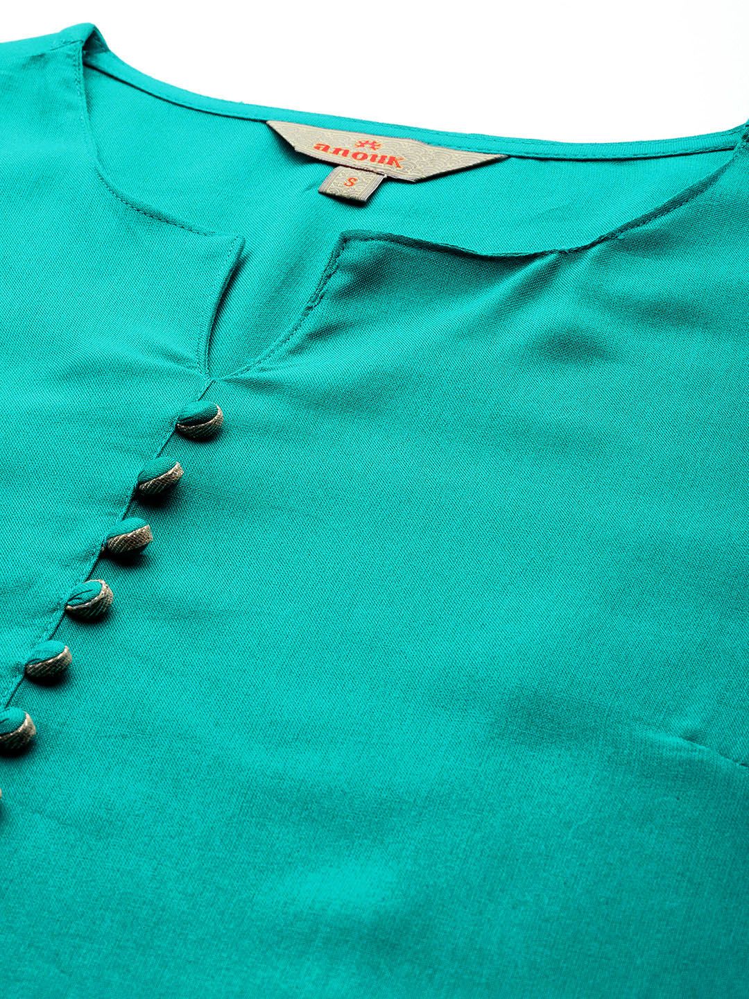 Anouk Regular Kurta with Trousers & Dupatta - Image 2