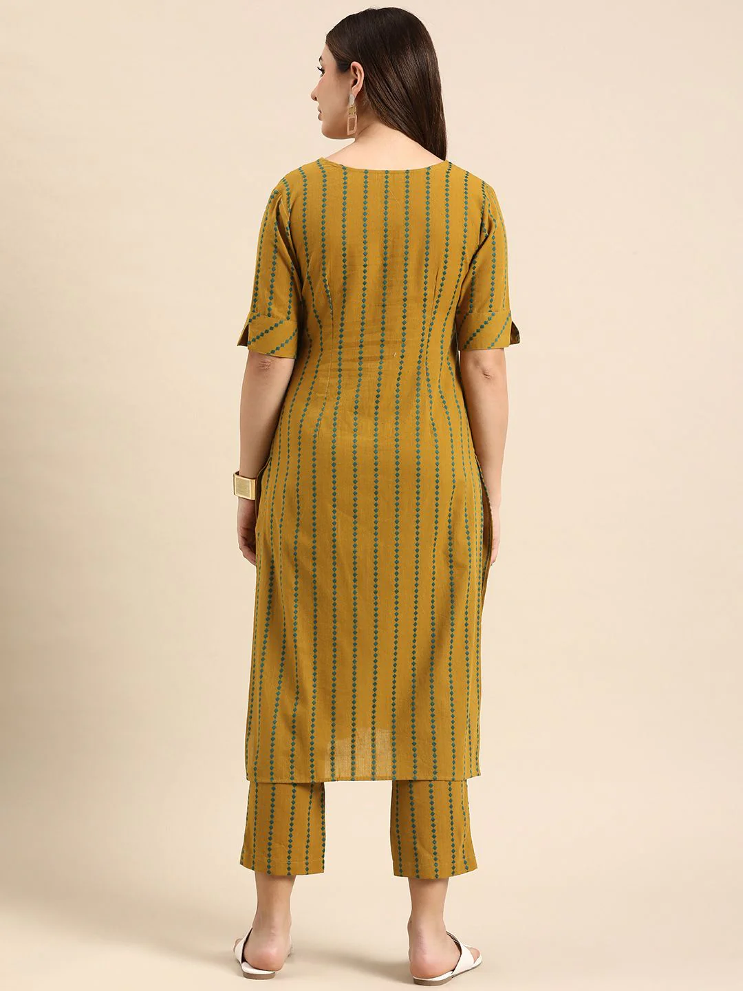 Anouk Regular Pure Cotton Kurta with Trousers - Image 4
