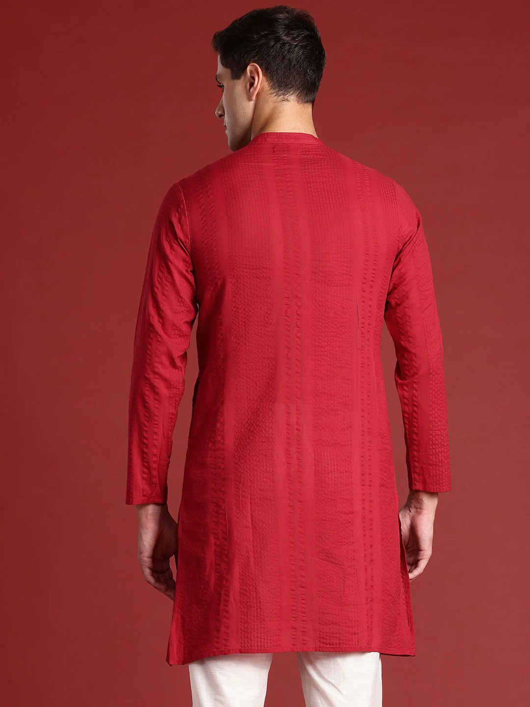 Anouk Self-Designed Pure Cotton Kurta - Image 5