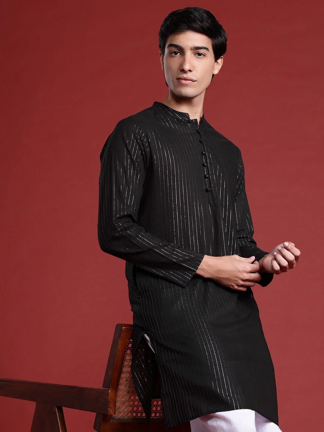 Anouk Striped Kurta - Image 3