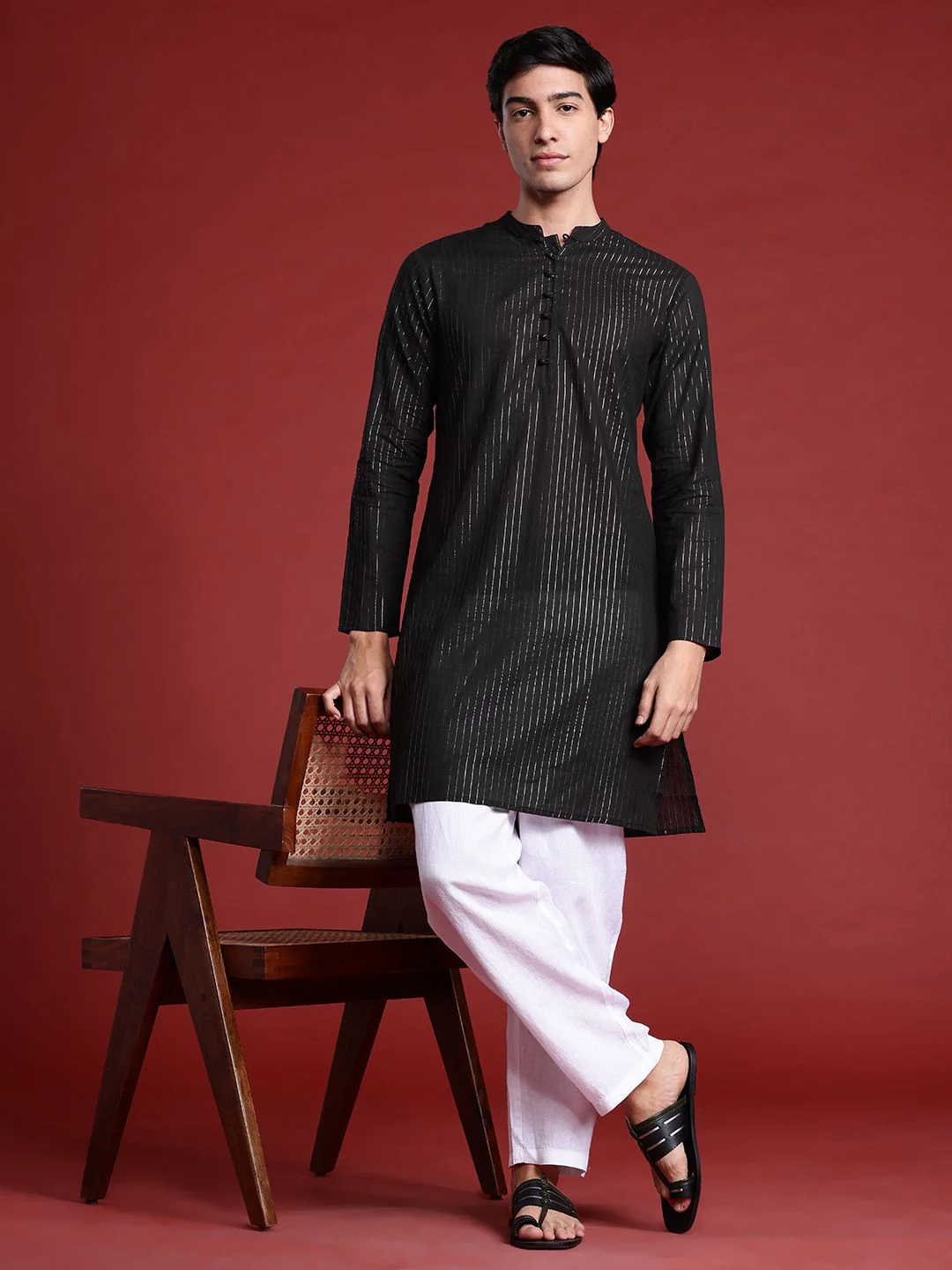Anouk Striped Kurta - Image 6