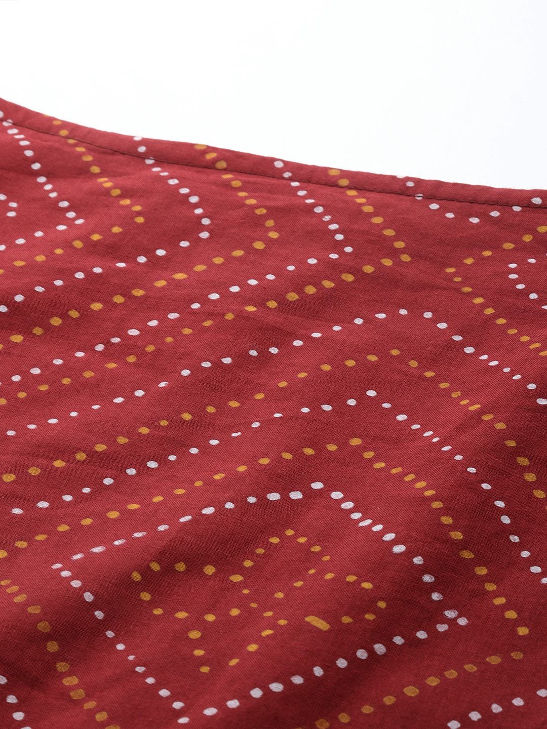 Anouk Women Bandhani Print Pure Cotton Kurta - Image 2