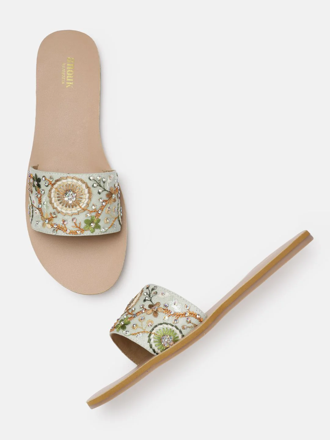 Anouk Women Ethnic Embellished Flats - Image 2