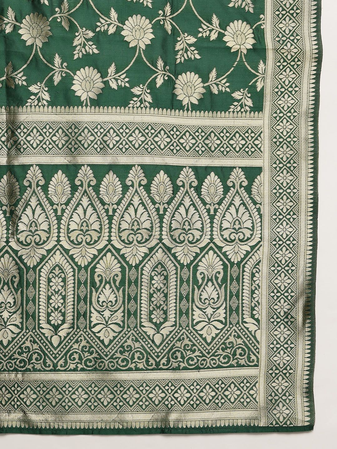 Anouk Women Floral Embroidered Pleated Kurta with Trousers & Dupatta - Image 5