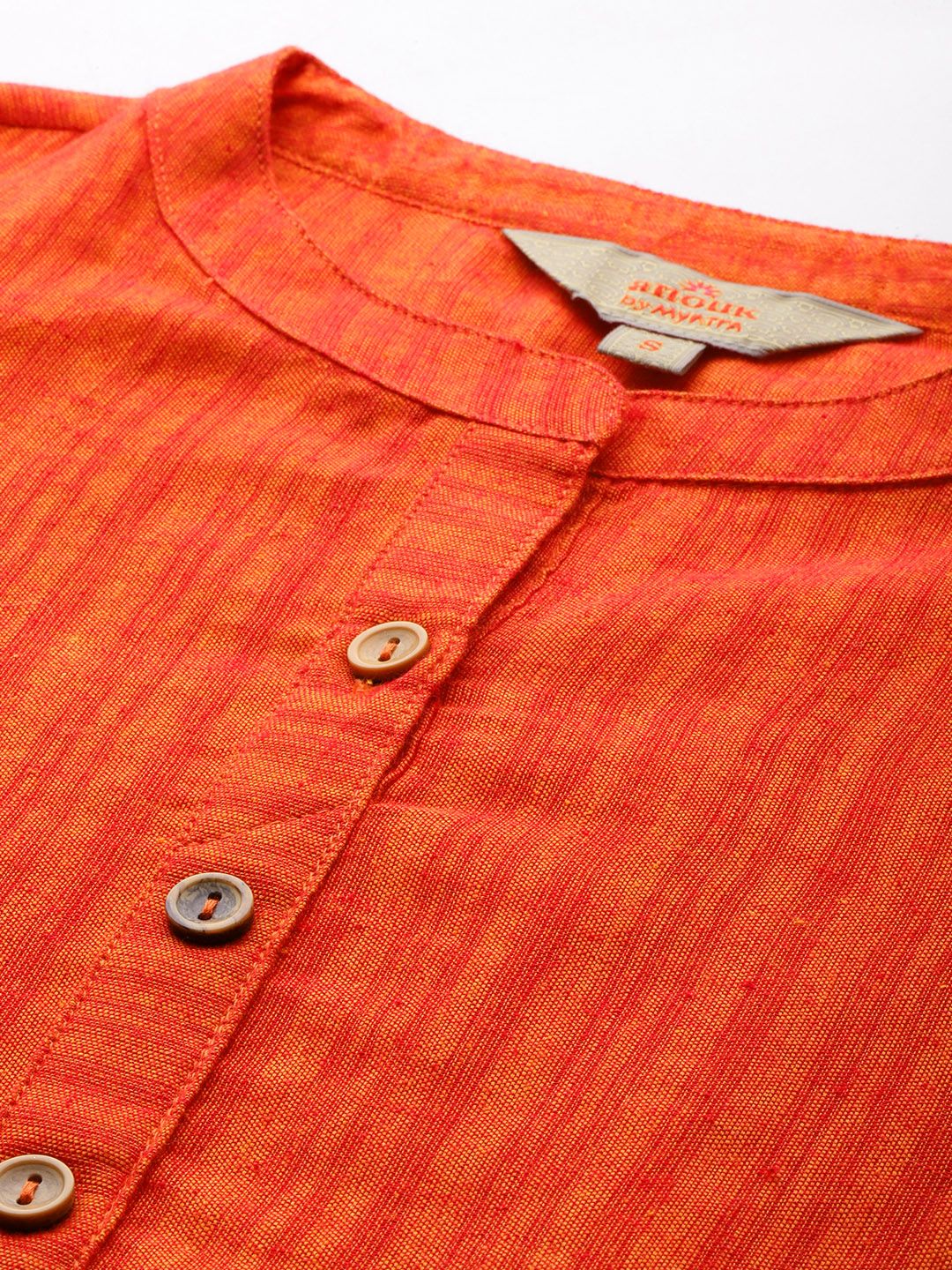 Anouk Women Mandarin Collar Straight Kurta - Image 2