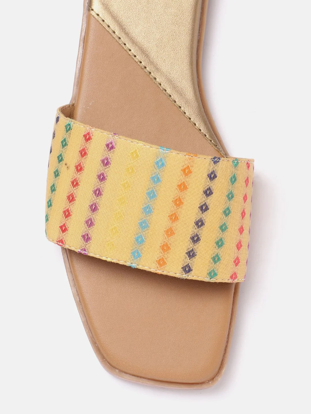 Anouk Women Woven Design Open Toe Flats - Image 6
